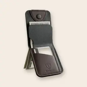 Porta-cartões Vertical com Botão